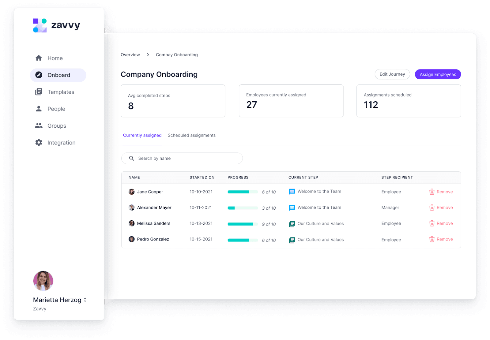zavvy.io employee onboarding software