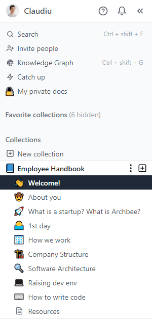 Document trees in Archbee