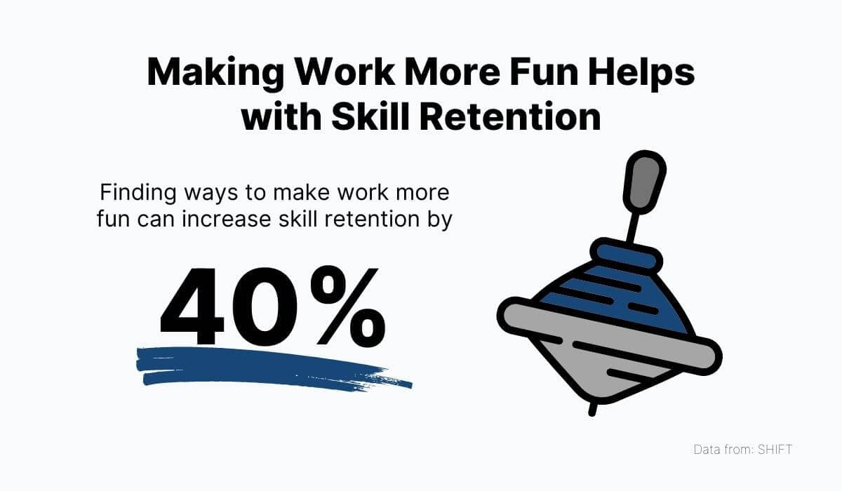 Making Work More Fun Helps With Skill Retention