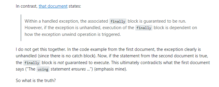 Another exception handling example