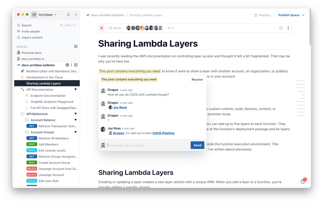 Sharing Lambda Layers