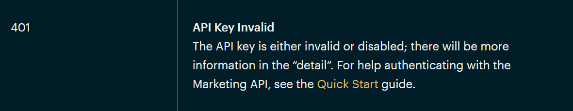 mailchimp developer - API Key