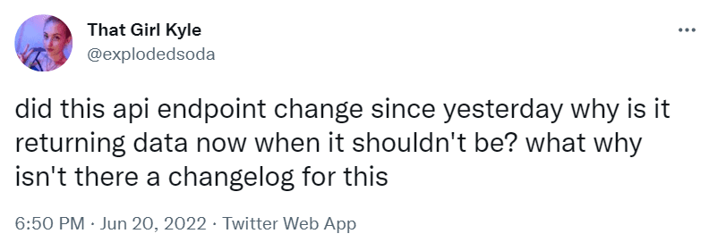 Twitter user experienced