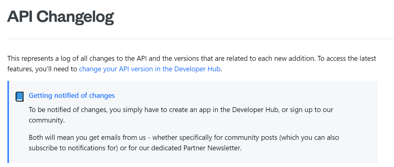 API Changelog for Intercom