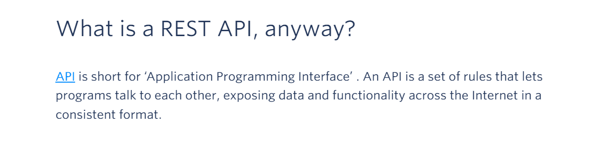 What is REST API, anyway?