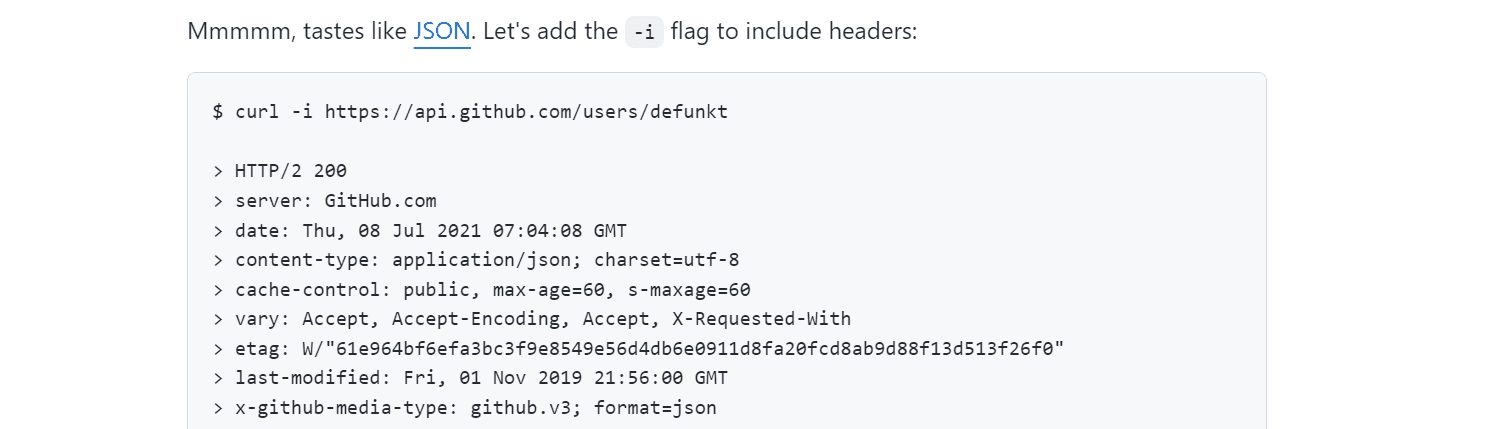 GitHub API documentation