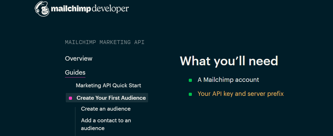 Mailchimp APIs