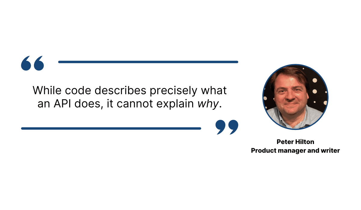 Peter Hilton about why code-generated documentation is a mistake