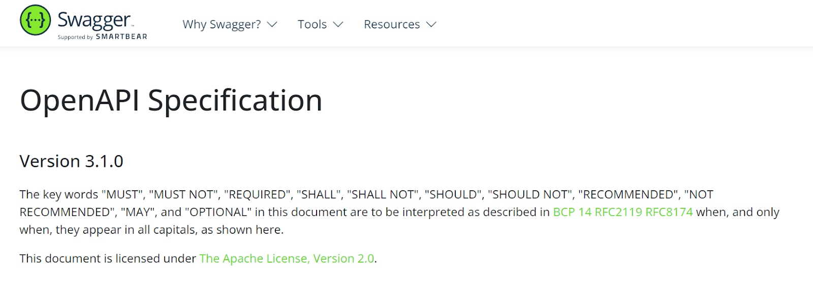 OpenAPI Specification by Swagger