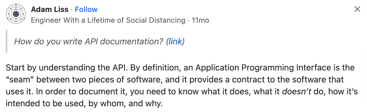 Quora user offered the following advice