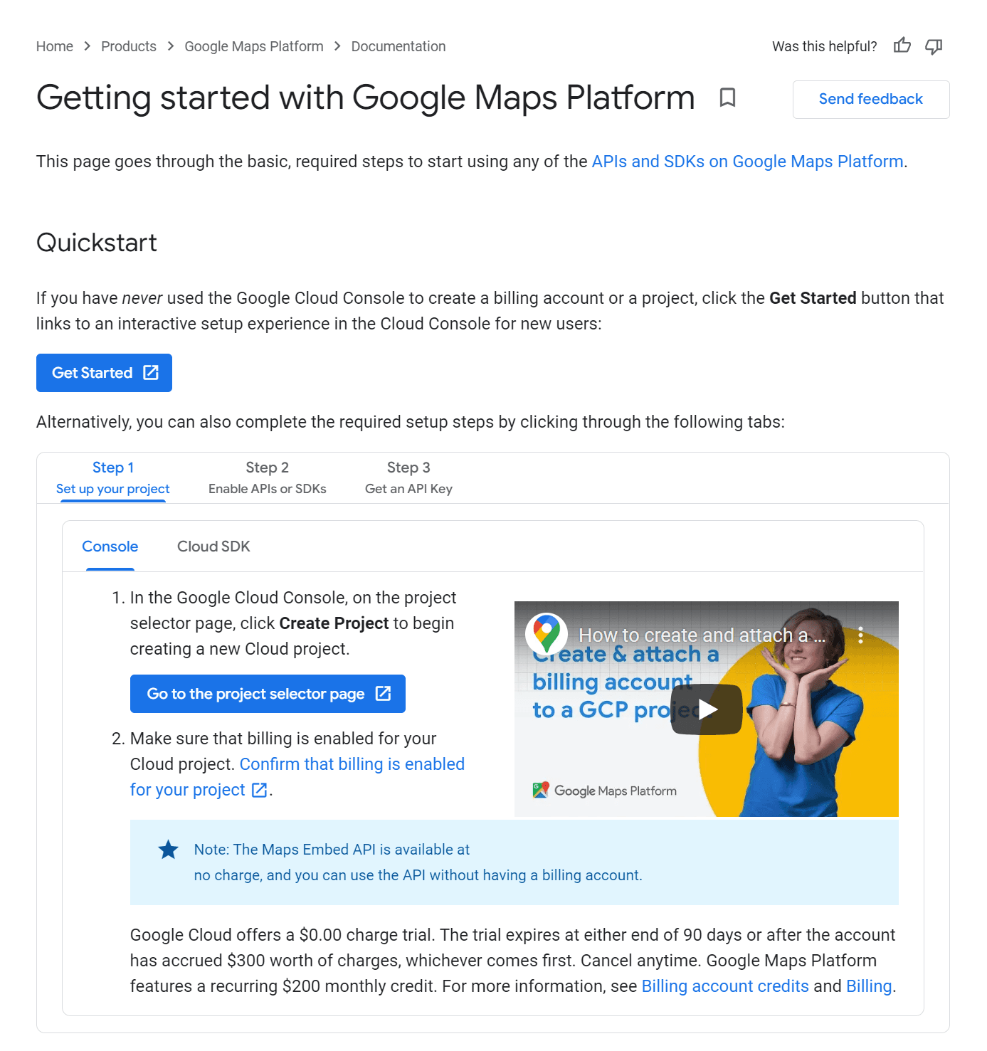 Getting started with Google Maps Platform