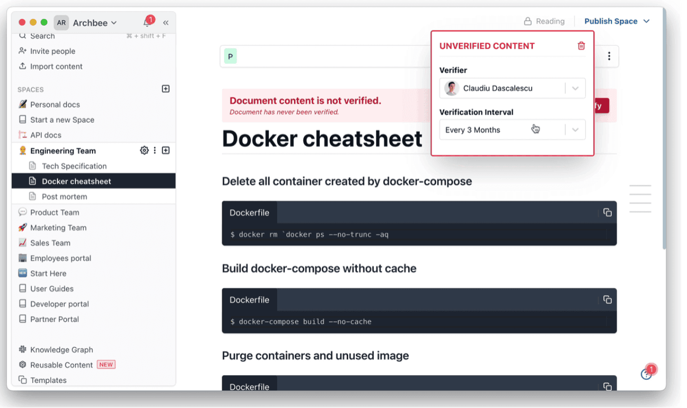 Example of Archbee verification