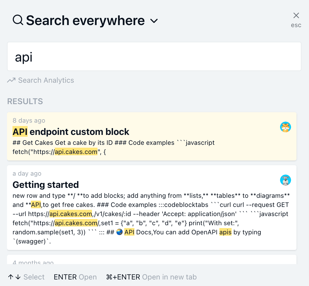Search functionality in Archbee