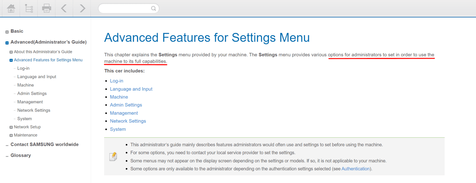 Samsung advanced features for settings menu