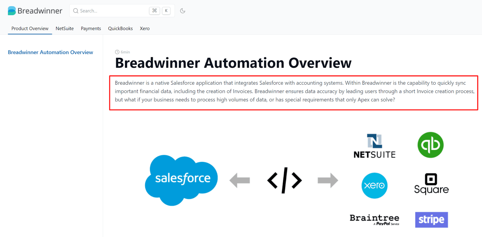 Breadwinner Automation Overview