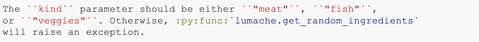 Example of code-heavy