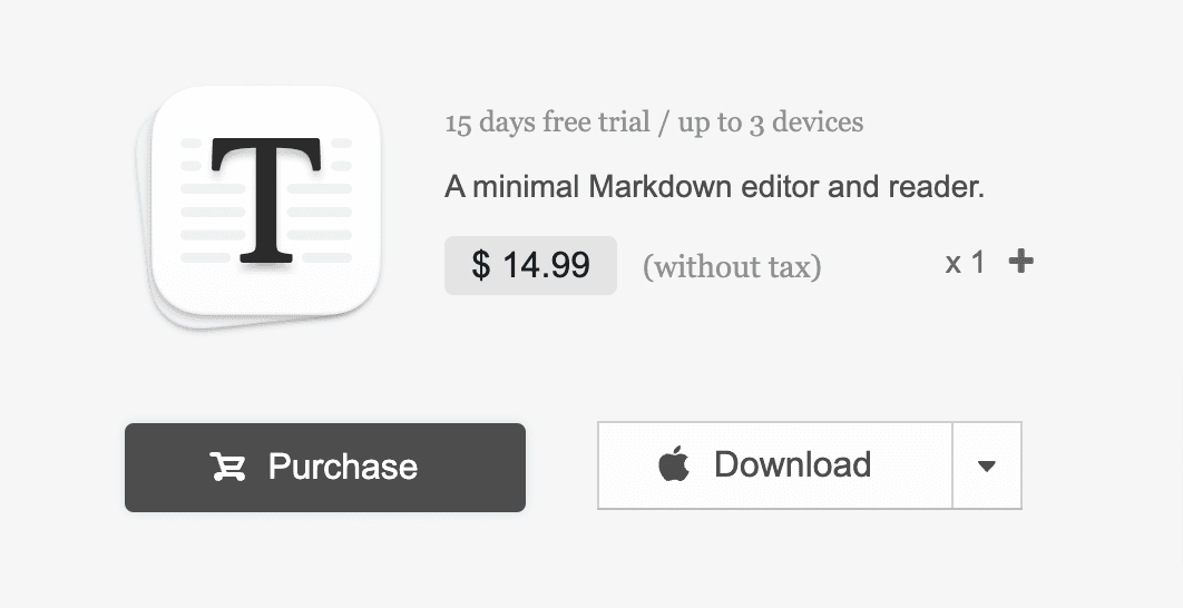 Set price to access these features in Typora