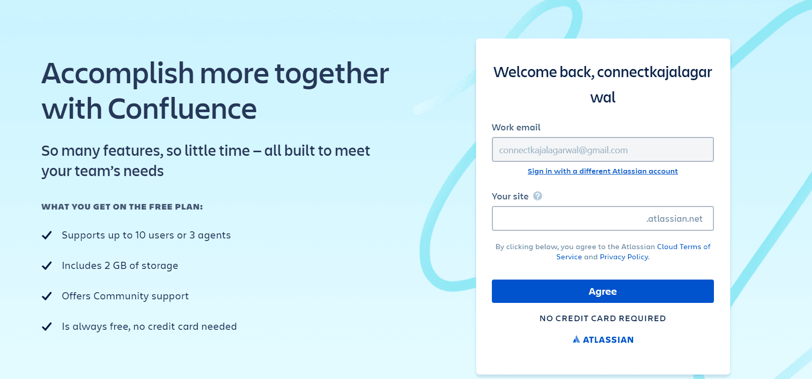 Confluence Landing Page