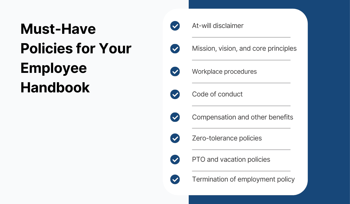 Must-Have Policies for your Employee handbook