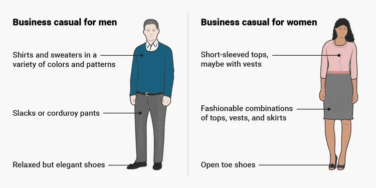 Business casual for men and women by Business Insider