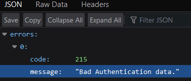 helpful error message on Twitter