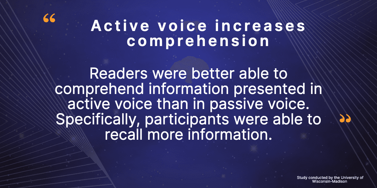 active voice vs passive voice