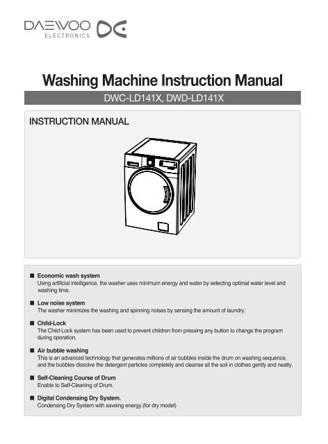 Washing Machine Instruction Manual from Yumpu