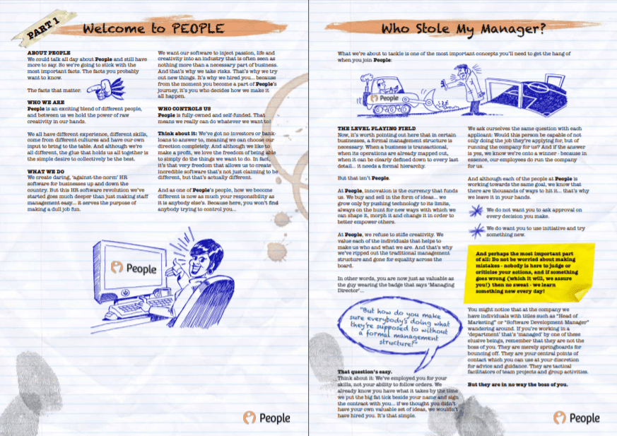 Example of great employee handbook by People HR