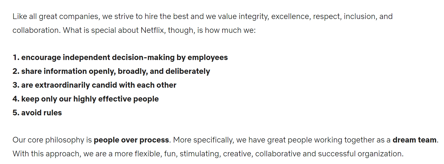 Netflix employee guide