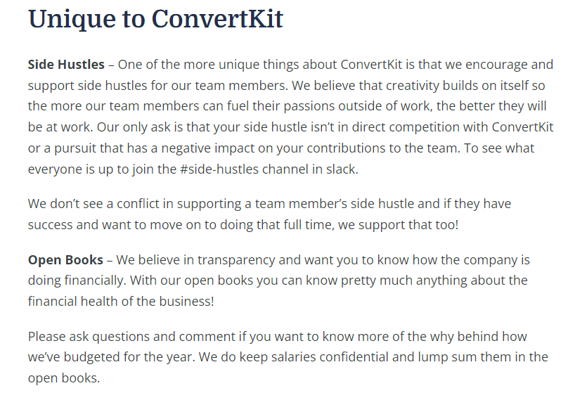 Unique to ConvertKit