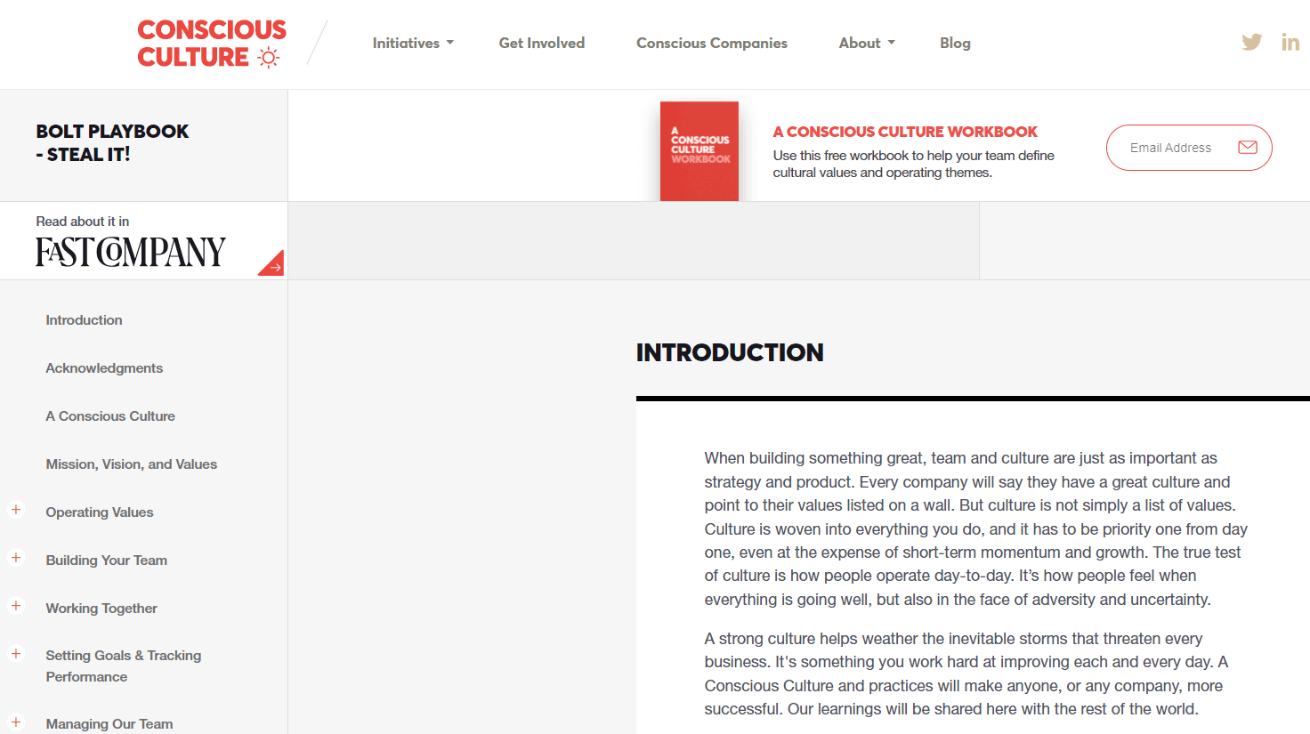 Bolt’s Conscious Culture: Culture Playbook