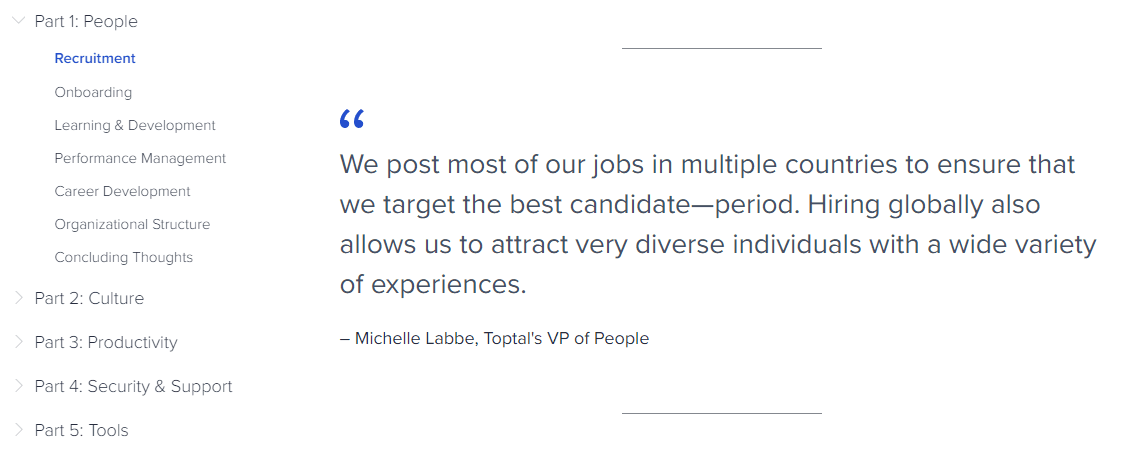 Photo from Toptal Handbook