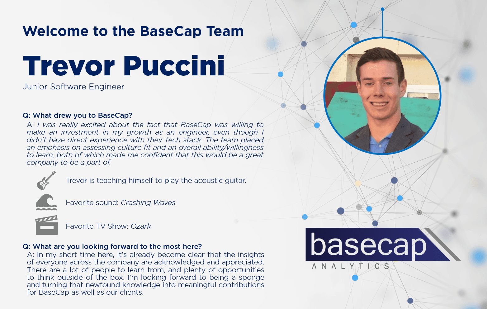 How BaseCap handles new employee announcements