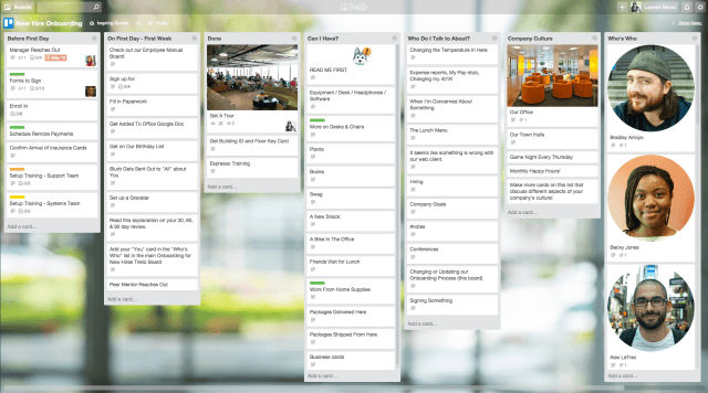 Example from Trello
