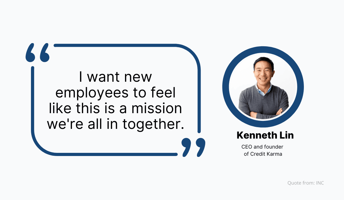 Kenneth Lin opinion about new employees