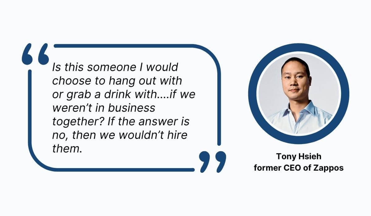 Tony Hsieh quote about Zappos