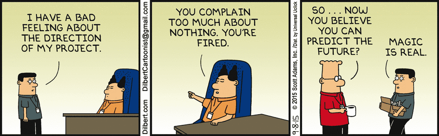 Comic created by Dilbert