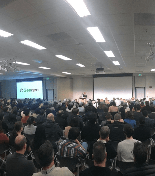 Photo from a Seattle Genetics event