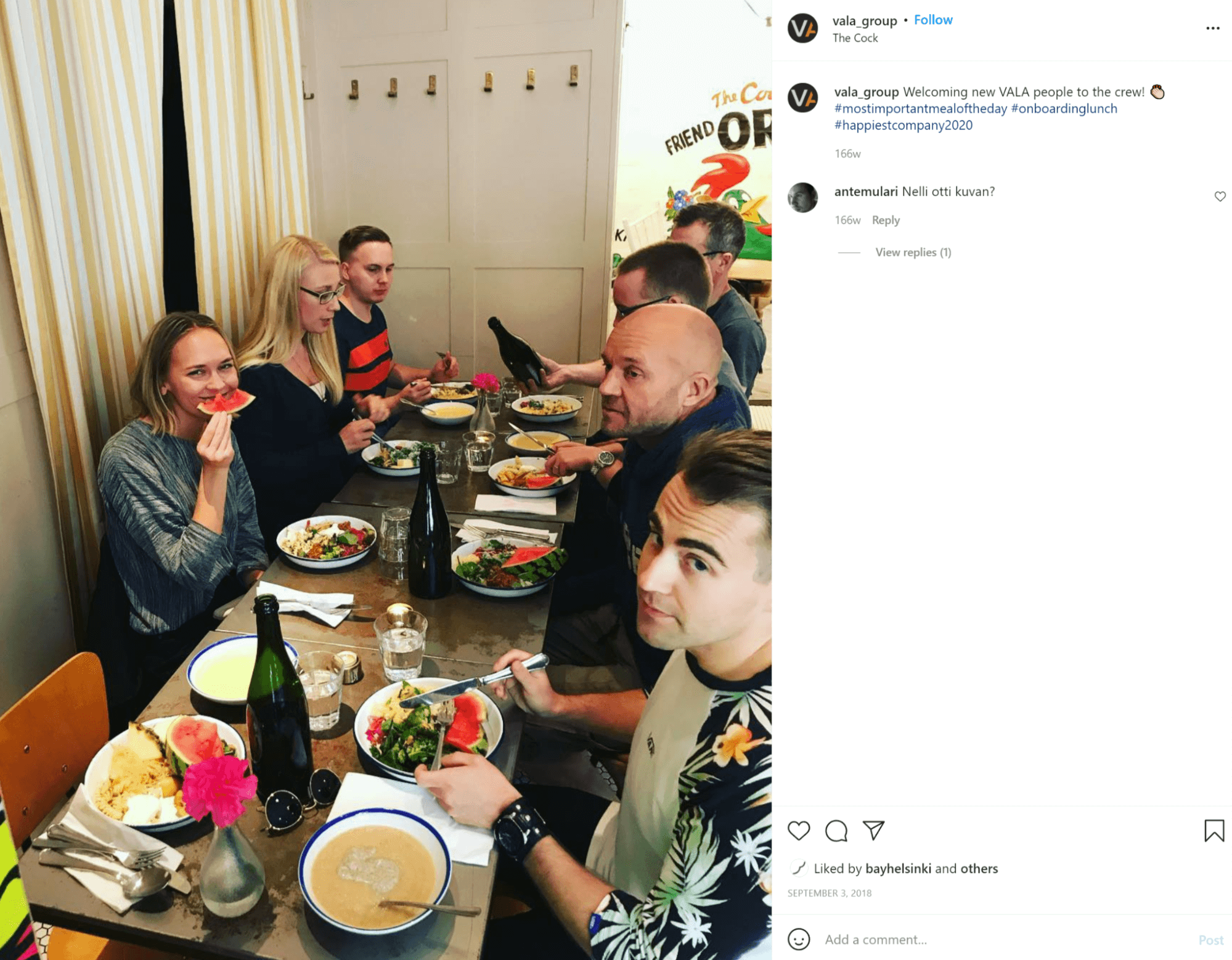 Instagram post from @vala_group