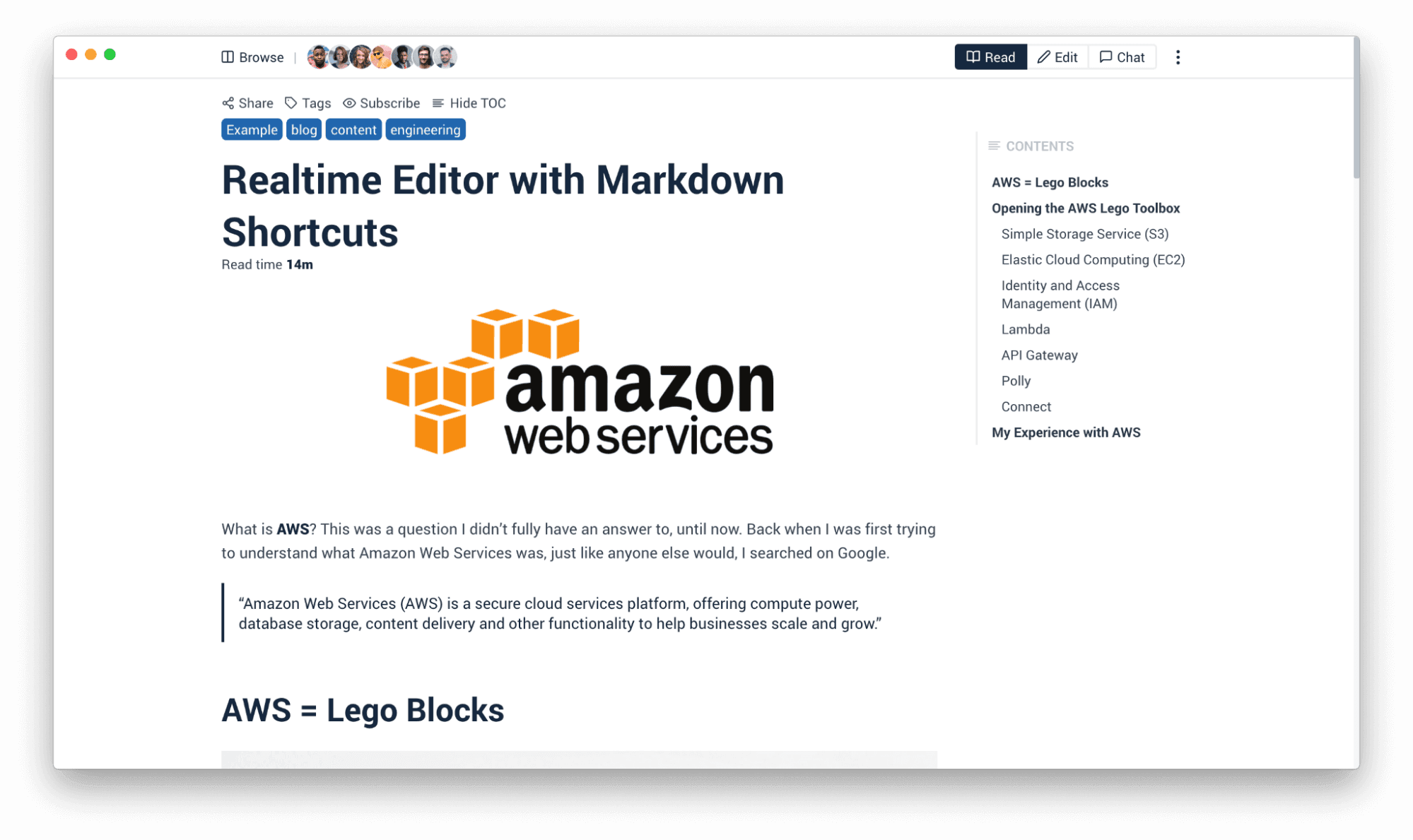 Realtime Editor with Markdown Shortcuts in Archbee