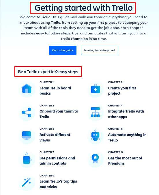 Trello onboarding guide