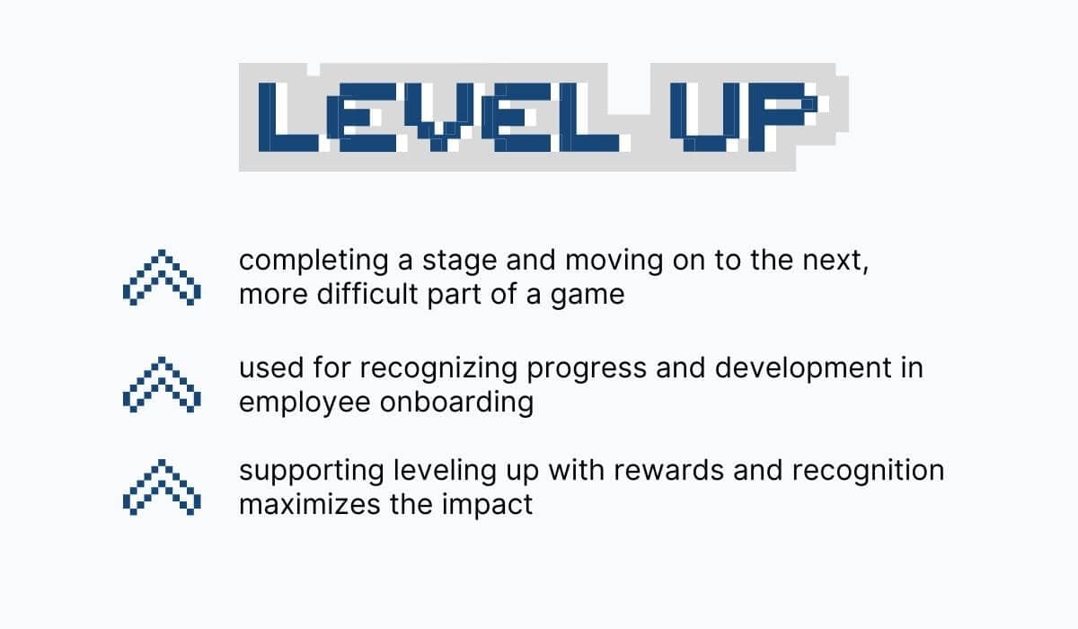 Example of leveling up process