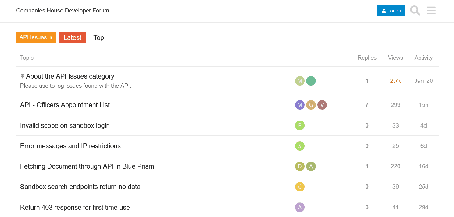 Companies House Developer Forum