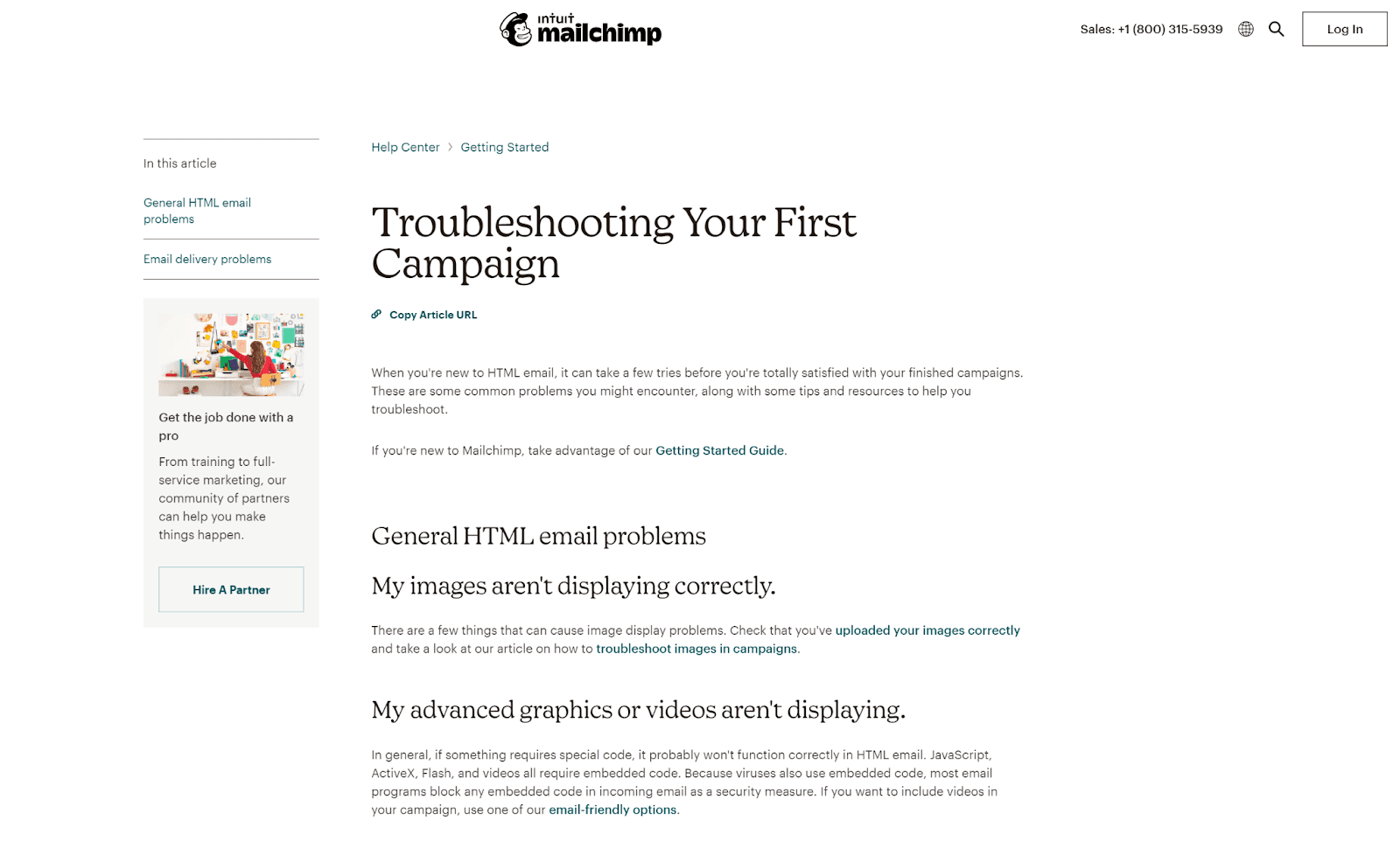 Mailchimp troubleshooting your campaign