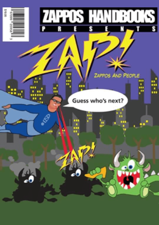Comic with Zappos Handbook