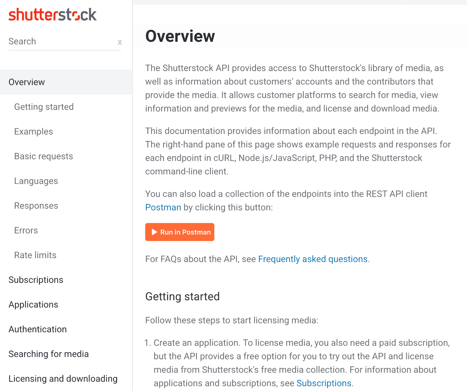 Shutterstock’s API