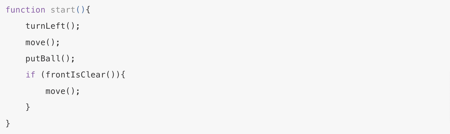 Indented counterpart code