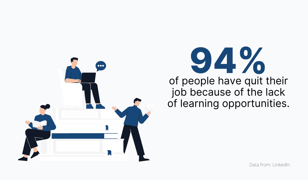 People leaving because lack of learning oportunities