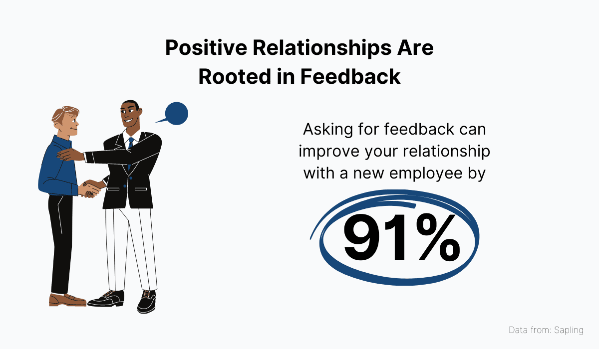 Positive relationship are rooted in feedback