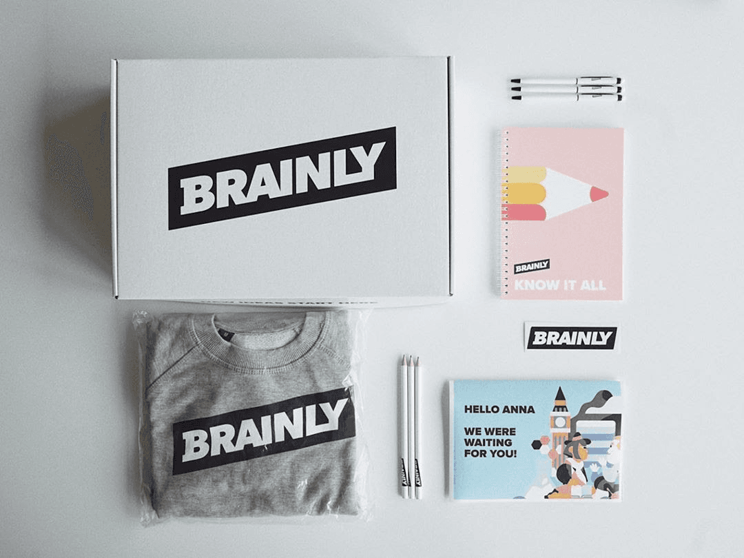 Welcome pack from Brainly